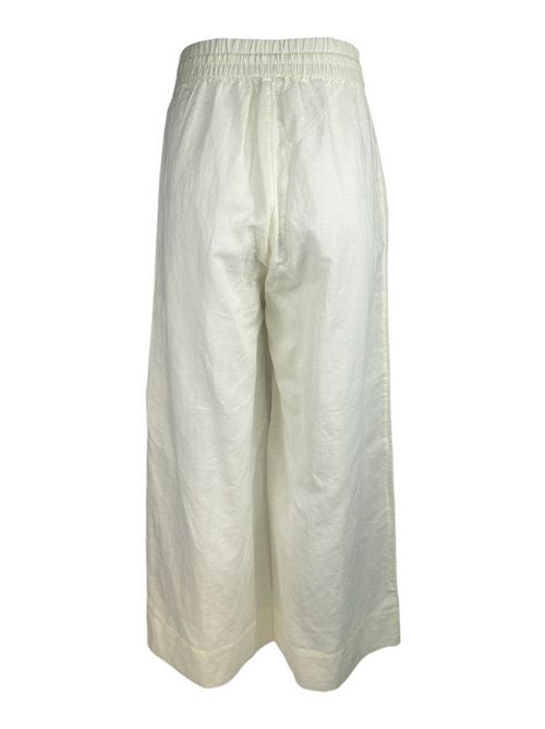 pantalone donna in lino bianco Ralph Lauren | 21664389WHITE